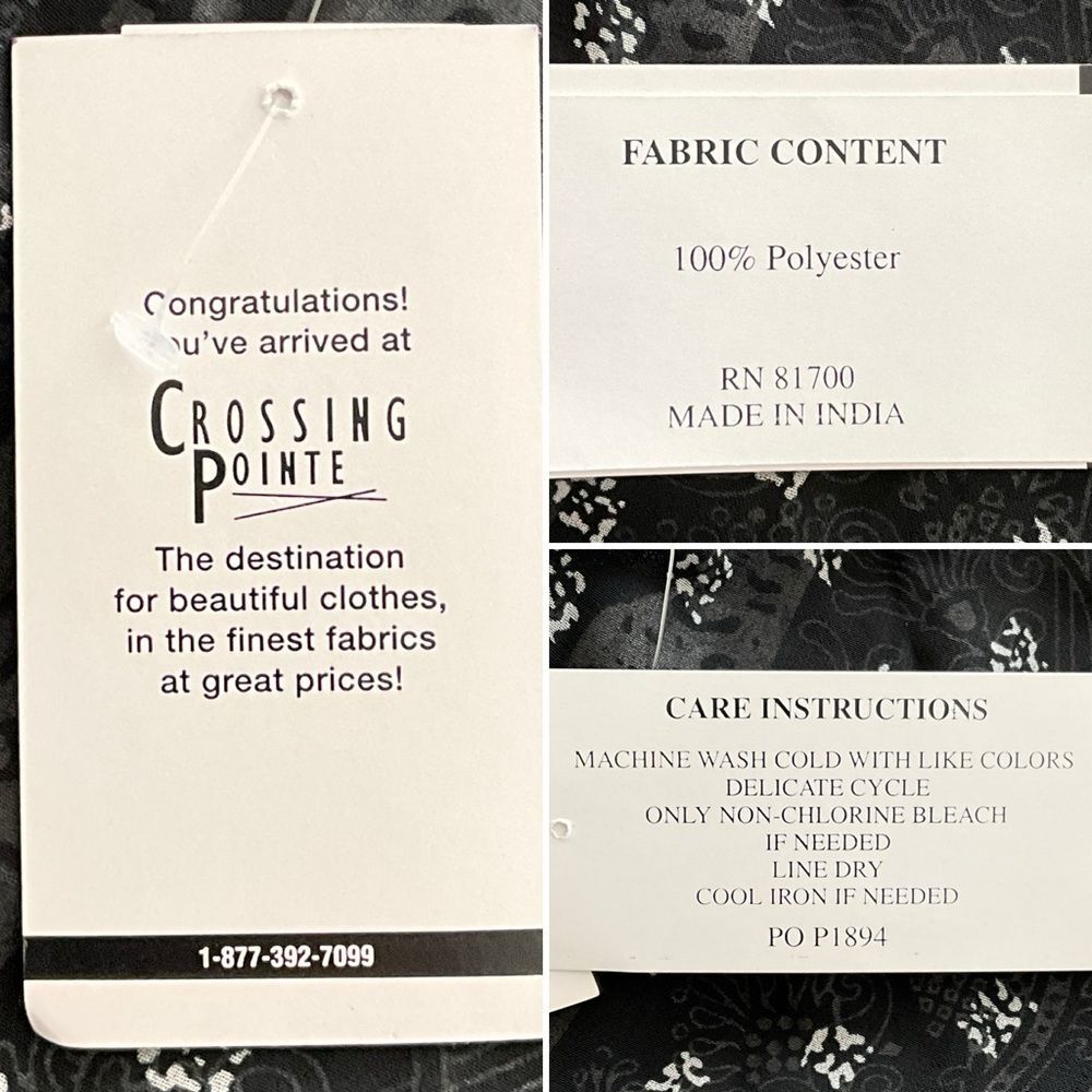 Crossing Pointe Reversible Boho Patchwork Print B… - image 4